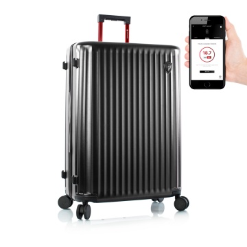 Troler cabina, Heys, Smart Luggage, Policarbonat, 4 Roti Duble, HY15034, 53 cm, Grena - Img 4
