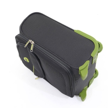 Troler cabina Lamonza Superlight, 40x30x21 cm, 1.8 kg, gri / verde - Img 3