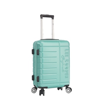 Troler cabina Lee Cooper Brighton, ABS, 4 roti duble, cifru, 55 cm, verde deschis - Img 8