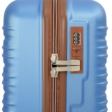 Troler cabina Madisson SW33803, ABS, cifru, 4 roti duble, 55 cm, albastru - Img 3