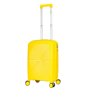 Troler cabina Madisson SW42103, polipropilena, cifru, 4 roti duble, 55 cm, galben