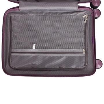 Troler cabina Madisson SW42103, polipropilena, cifru, 4 roti duble, 55 cm, mov - Img 4
