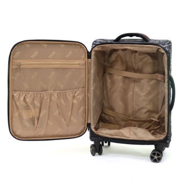 Troler Cabina Poliester 4 Roti Duble Ella Icon Urban Textil 2596 - 55 cm - Img 2