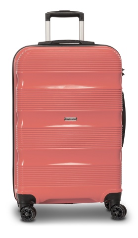 Troler Cabina, Polipropilena, 4 Roti Duble, Cifru TSA, Worldpack, Rio, F10441, Rose