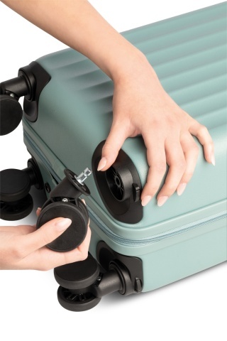 Troler Cabină XS Worldpack Underseat, 40×30×20 cm, Roți detașabile, ABS, 24 L, Albastru - Img 3