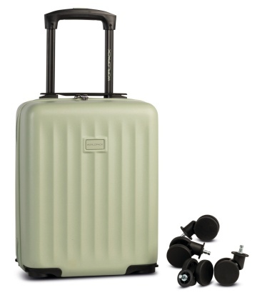 Troler Cabină XS Worldpack Underseat, 40×30×20 cm, Roți detașabile, ABS, 24 L, Verde - Img 4