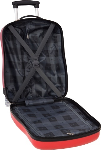 Troler Copii, Snowball, Policarbonat, 2 Roti, SW85118V, 48 cm, Rosu - Img 2