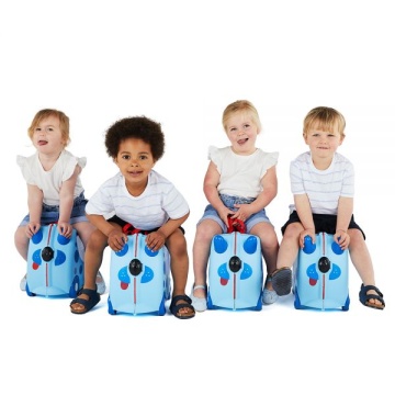 Troler copii Trunki Dougie Catelul - 46 cm Albastru deschis - Img 12