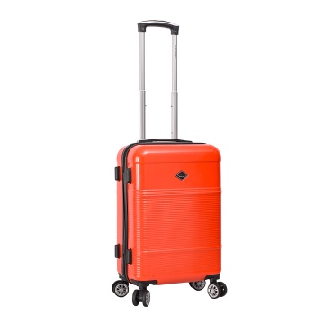 Troler de cabina Lee Cooper LC32203, policarbonat, 4 roti duble, cifru, 55 cm, rosu - Img 16