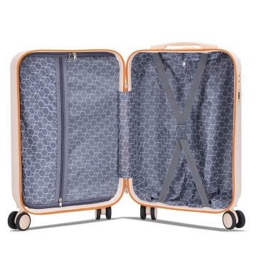 Troler de Cabină Madisson, 55x35x20 cm, ABS, Fermoar Antifurt, Cifru, 35 L, SW66802, Alb/Milky - Img 2