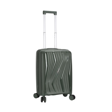 Troler de Cabină Madisson, 55x37x22 cm, Polipropilenă, Fermoar Antifurt, Cifru, 40 L, SW65603, Verde închis
