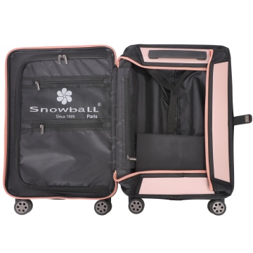 Troler de Cabină Pliabil Snowball , 55x35x20 cm, Policarbonat, Cifru TSA, SW61101, Rose - Img 6