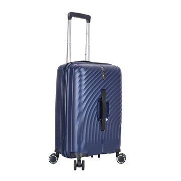 Troler de cabina Snowball SW47203, polipropilena, fermoar antifurt, cifru TSA, 4 roti duble, 55 cm, bleumarin - Img 3