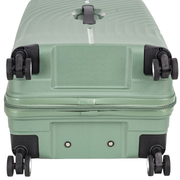Troler de cabina Snowball SW47203, polipropilena, fermoar antifurt, cifru TSA, 4 roti duble, 55 cm, verde inchis - Img 12