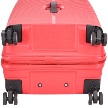 Troler de cabina Snowball SW47203, polipropilena, fermoar antifurt, cifru TSA, 4 roti duble, 55 cm, rosu - Img 12