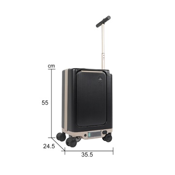 Troler Electric Tip Trotinetă Snowball, 55x35.5x24.5 cm, Policarbonat, 45L, S6001, Negru - Img 6