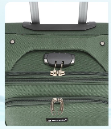 Troler Extra Large Extensibil 86x52x33 cm, Poliester, Cifru, Madisson,SW66204, Negru - Img 10