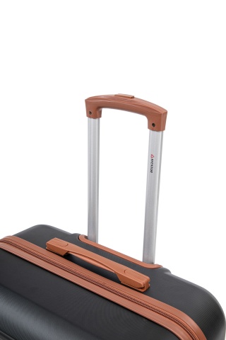 Troler Mare Aventor, 77x47x28 cm, ABS, Cifru, 4 Roți Duble 360°, 91 L, AV107, Negru - Img 6