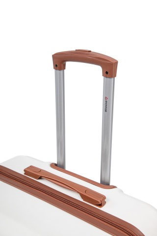 Troler Mare Aventor, 77x47x28 cm, ABS, Cifru, 4 Roți Duble 360°, 91 L, AV107, Alb - Img 7