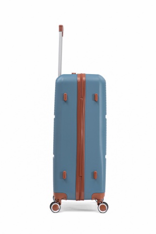 Troler Mare Aventor, 77x47x28 cm, ABS, Cifru, 4 Roți Duble 360°, 91 L, AV107, Albastru - Img 17