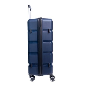 Troler mare Aventor AV102, bagaj de cala, 71.5x47.5x29 cm, polipropilena, cifru TSA, 4 roti duble 360°, bleumarin, RESIGILAT - Img 9
