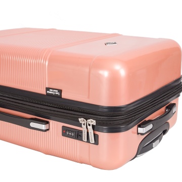 Troler mare extensibil Lee Cooper LC32203, policarbonat, 4 roti duble, cifru, 77 cm, rose - Img 11