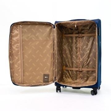 Troler Mare Extensibil Poliester 4 Roti Duble Ella Icon Petra Textil 2602 - 79 cm Bleumarin - Img 2