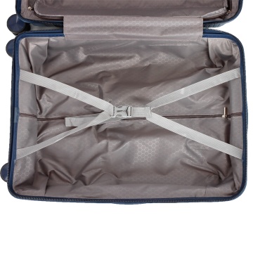Troler mare Madisson SW42103, polipropilena, cifru, 4 roti duble, 77 cm, bleumarin - Img 5