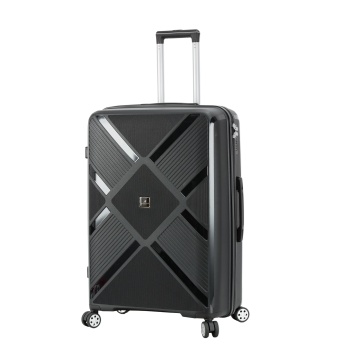 Troler mare Madisson SW53103, 76x50x30 cm, bagaj de cala, 100%polipropilena, cifru, 4 roti 360°, negru