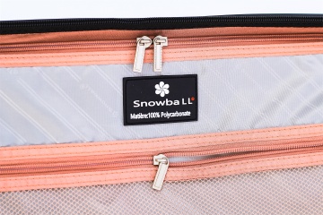 Troler Mare, Policarbonat, 4 Roti Duble, Fermoar Antifurt, Cifru TSA, Snowball, SW20603 - 76, Rose - Img 3