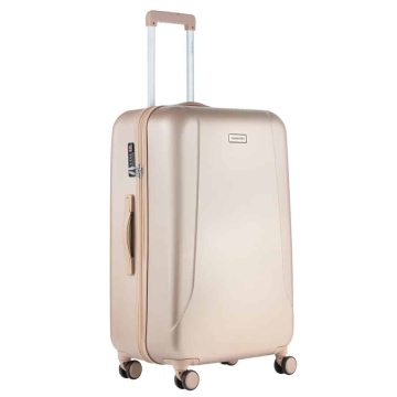 Troler Mare, Policarbonat/ABS, 4 Roti Duble, cifru TSA, CarryOn Skyhopper, 78.5 cm, Auriu - Img 4