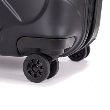 Troler Mare Policarbonat/Piele Naturala Stratic Leather and More L - 76 cm Negru - Img 8