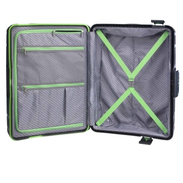 Troler Mare Polipropilena inchidere cu clapeta CarryOn STEWARD 75 cm Antracit - Img 2