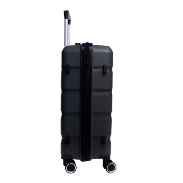 Troler mediu Aventor AV102, bagaj de cala, 62.5x40.5x25 cm, polipropilena, cifru TSA, 4 roti duble 360°, antracit - Img 6