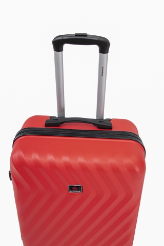 Troler mediu Aventor AV104, 67x43x25 cm, bagaj de cala, 100%ABS, cifru, 4 roti duble 360°, rosu - Img 11