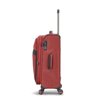 Troler Mediu Extensibil 66x41x24 cm Lee Cooper, Poliester, 4 Roti Duble, LC33503, Grena - Img 15