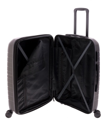 Troler Mediu Extensibil Gladiator Kick Off MG 3411, Polipropilena, 4 Roti Duble, 67 cm, Antracit - Img 2