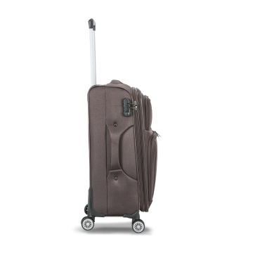 Troler mediu extensibil Madisson, 66x41x24/29 cm, poliester, bagaj de cală, 4 roți duble, cifru, SW55104, maro - Img 22