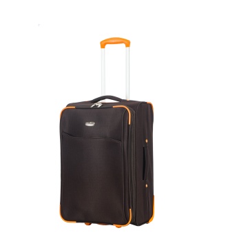 Troler mediu extensibil Madisson SW233, 62x39.5x22.5 cm, +30% capacitate, bagaj de cala, poliester, 2 roti, maro - Img 1