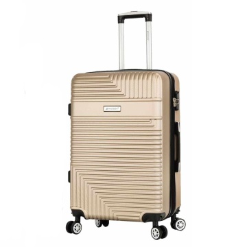 Troler mediu extensibil Madisson SW44504, ABS, 4 roti detasabile, cifru, 70 cm, auriu