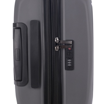 Troler Mediu Extensibil Polipropilena Stratic Bright M - 66 cm Gri - Img 3