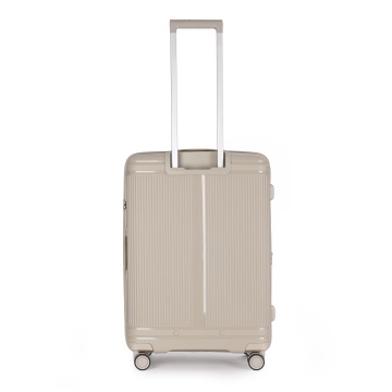 Troler Mediu extensibil Stratic M Straw T, 67x46.5x27.5 cm, Bej - Img 7