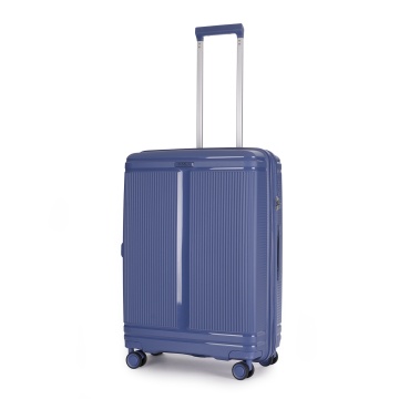Troler Mediu extensibil Stratic M Straw T, 67x46.5x27.5 cm, Bleumarin - Img 1