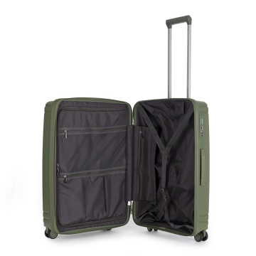 Troler Mediu extensibil Stratic M Straw T, 67x46.5x27.5 cm, Verde olive - Img 2