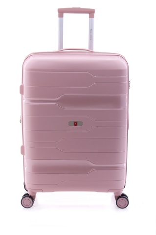 Troler mediu Gladiator Boxing MG 3811, roti cu suspenie, extensibil, polipropilena, 67 cm, rose - Img 9