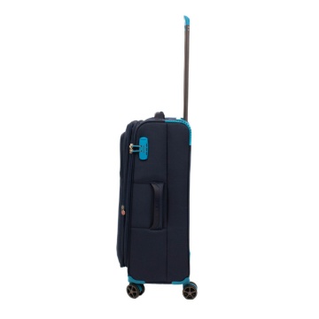 Troler mediu Lamonza Ultralight, 69x42x26 cm, 3.22 kg, expandabil 30%, Albastru inchis / Turcoaz - Img 8