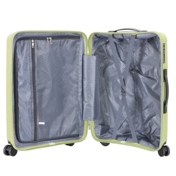 Troler Mediu Madisson, 66x44x26 cm, Polipropilenă, Fermoar Antifurt, Cifru, 67 L, SW66303, Argintiu - Img 2