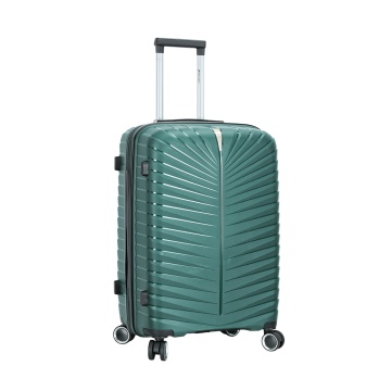 Troler mediu Madisson, 67x43x25 cm, polipropilenă, bagaj de cală, 4 roți duble, cifru, SW62103, verde închis - Img 7