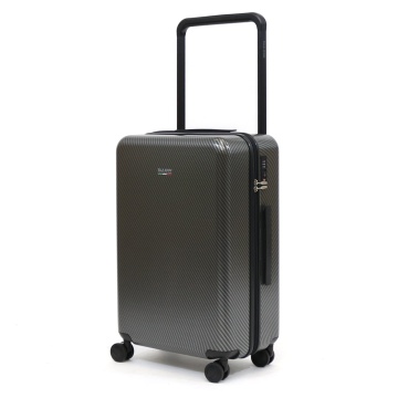 Troler Mediu Policarbonat Cifru TSA 4 Roti Duble Ella Icon Shine 2511 - 68 cm Negru