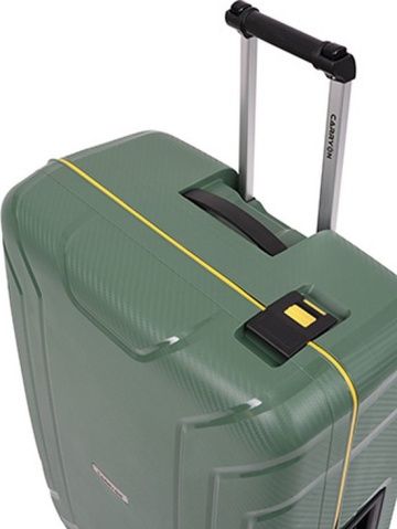 Troler Mediu Polipropilena inchidere cu clapeta CarryOn STEWARD 65 cm Verde - Img 5